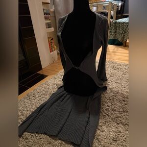 Elegant Gray Women's Cardigan
